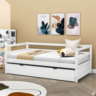 Lit de jour en bois avec couchette simple Dystiny