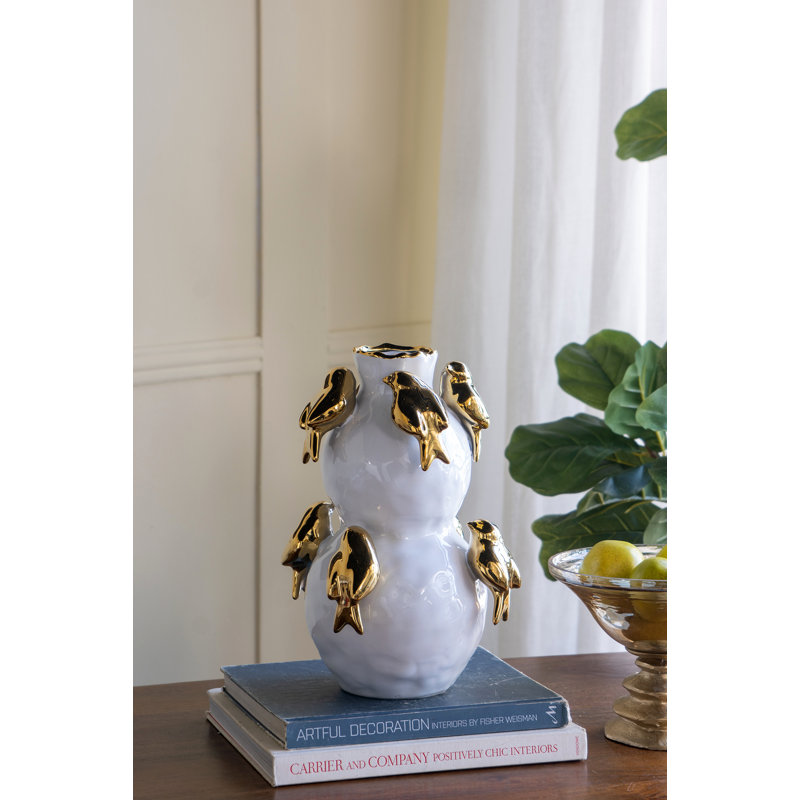 Vase en céramique à deux niveaux