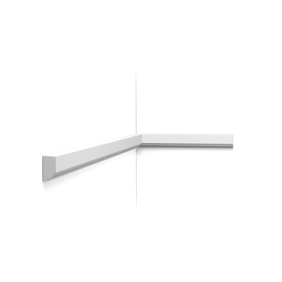 High Density Polyurethane, Primed White 1" H x 78" W x 9/16" D Chair Rail