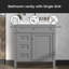 Meuble-lavabo simple avec plateau 30 po Isobela