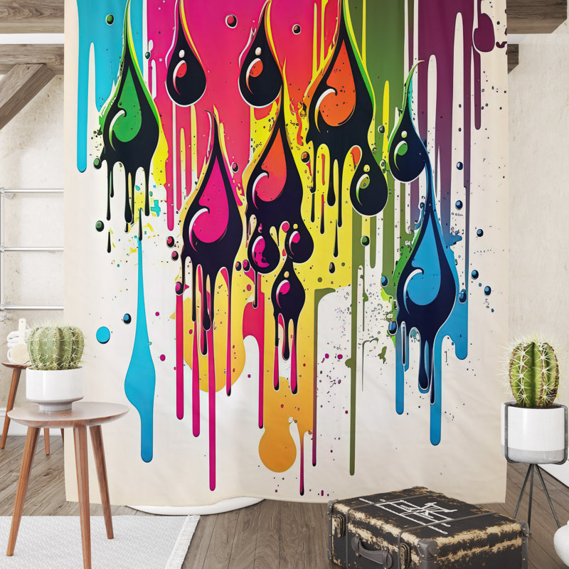 Chiginal Shower Curtain, 83" H x 83" W 