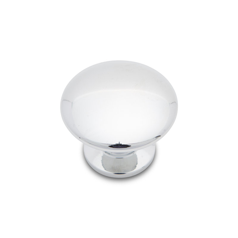 Poignée champignon 1 1/4 po Flat Face CK Series, Chrome poli