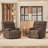 Heald 40.94"W Upholstered Swivel Rocker Recliner-1192282530