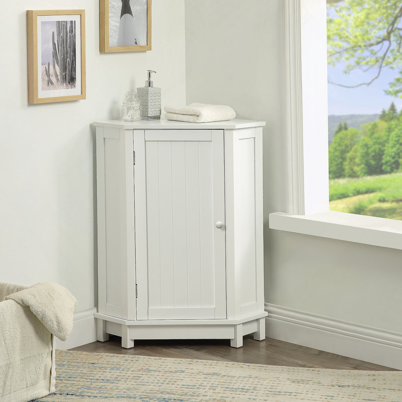 Armoire de salle de bain d'angle triangulaire pour une organisation efficace et une mise à niveau élégante de la salle de bain
