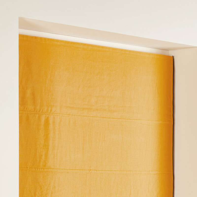 Carlina Blackout Roman Blind, Orange, 220 cm L x 150 cm W