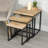 3Pc Teak Nesting Tables