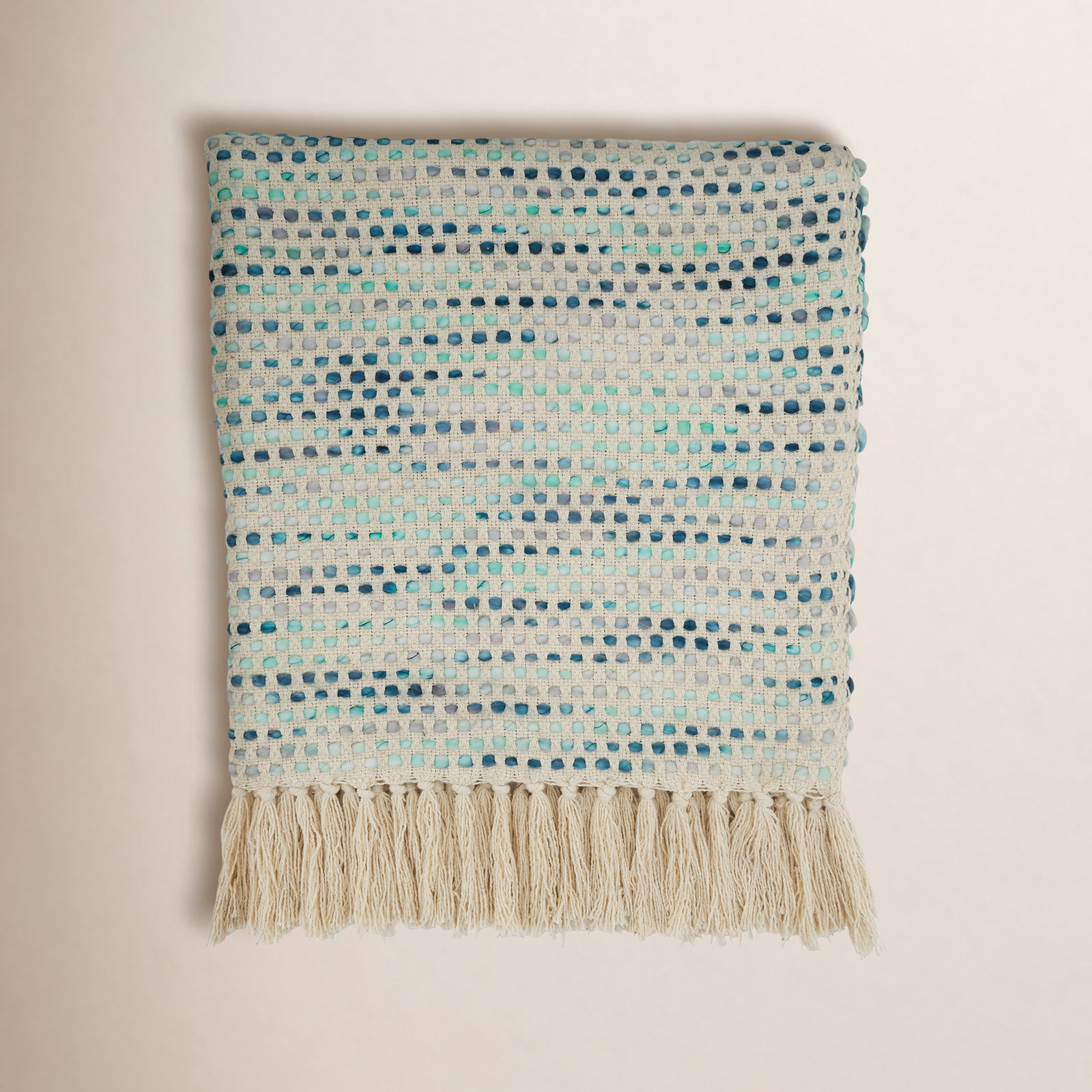 Albali Hand Woven Throw Blanket, Gray