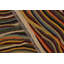 Tapis ivoire / brun en laine à motif abstrait fait à la main 6 pi x 8 pi 2 po Madee