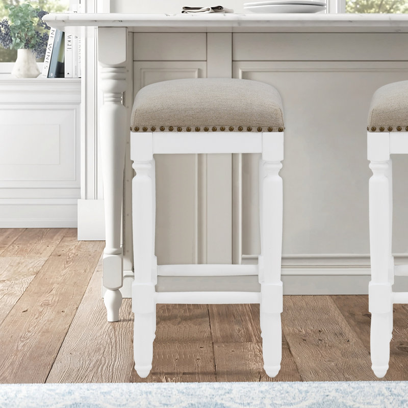 Tabouret de comptoir blanc Auxane