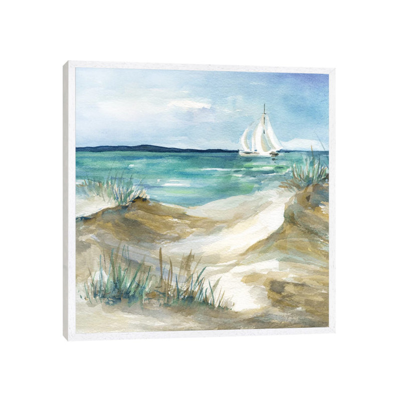 Come Sail Home by Carol Robinson - Print on Canvas, 66.04 cm H x 66.04 cm W, White Framed