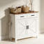 Armoire de cuisine, armoire de ferme moderne avec rangement, bar avec 2 tiroirs et 2 portes, buffet de plancher-613975948