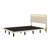Floating Bed With Sensor LED Lights And Height-Adjustable Headboard, Vertical Channel Design-1409784922-1409784916