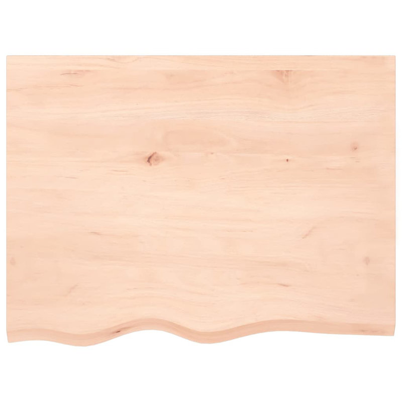 Bois massif traité avec meuble-lavabo vidaXL, Naturel