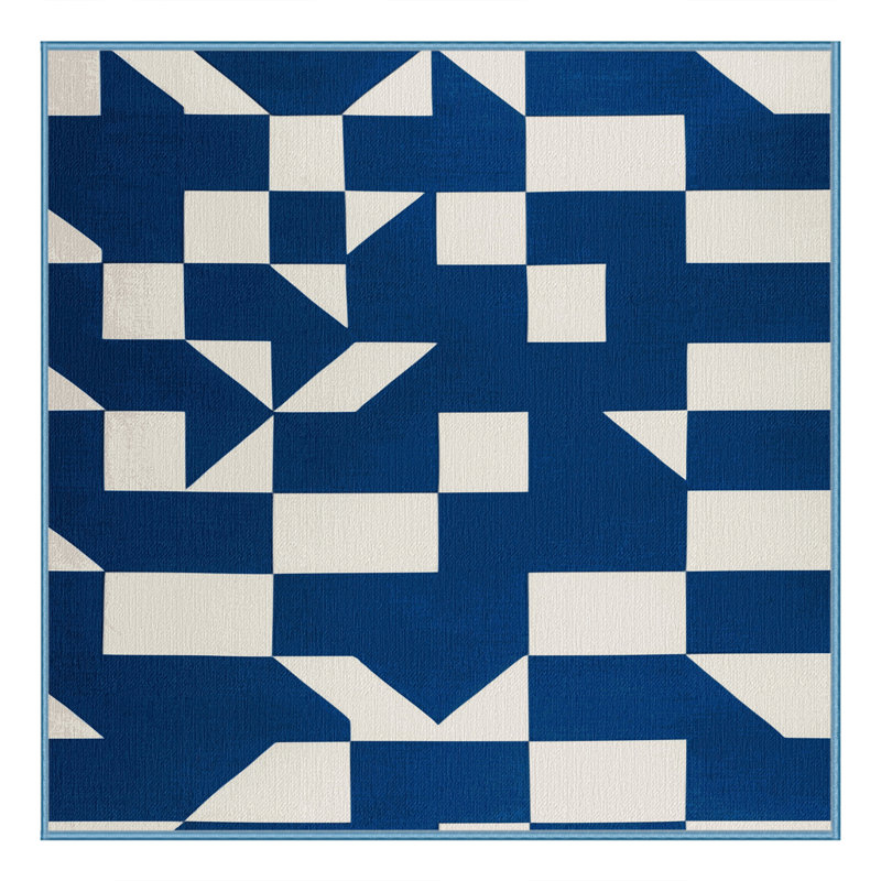 Tapis botanique lavable à la machine, Carré 6 pi