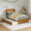 Lit plateforme en bois massif Lamayia avec pied de lit et lit gigogne-1034078369-1034078397