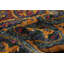 Tapis en laine bleu marine 6 pi 2 po x 9 pi 2 po à la main one-of-kind-noué la 2010 gabbeh Céline