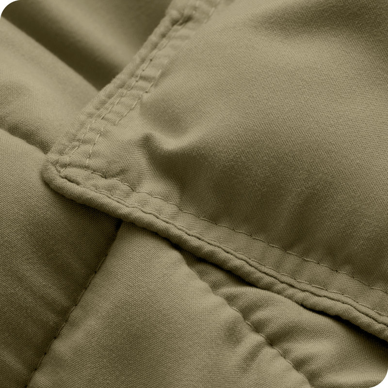 Ensemble d'édredon ultra-doux toutes saisons, Édredon surdimensionné pour grand lit et 2 taies, Olive
