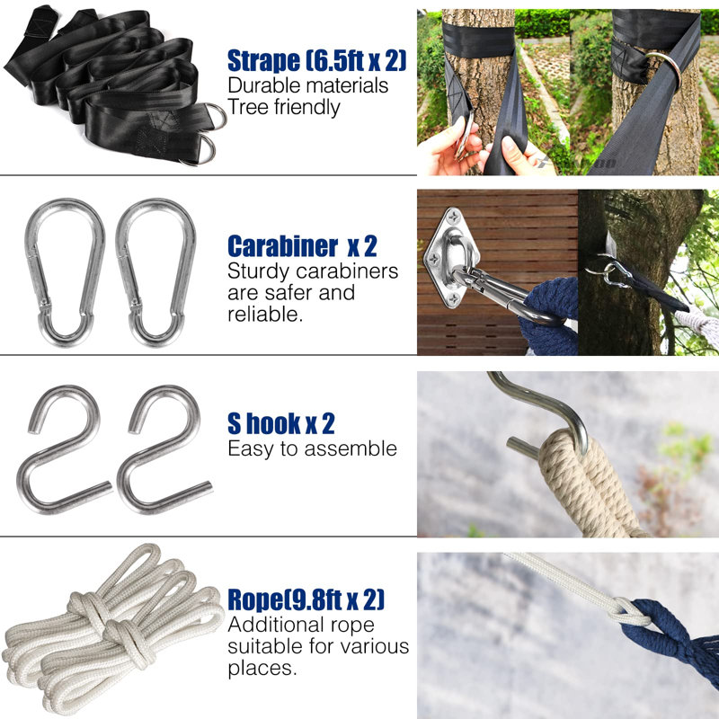 Adesha Portable Double Spreader Bar Hammock