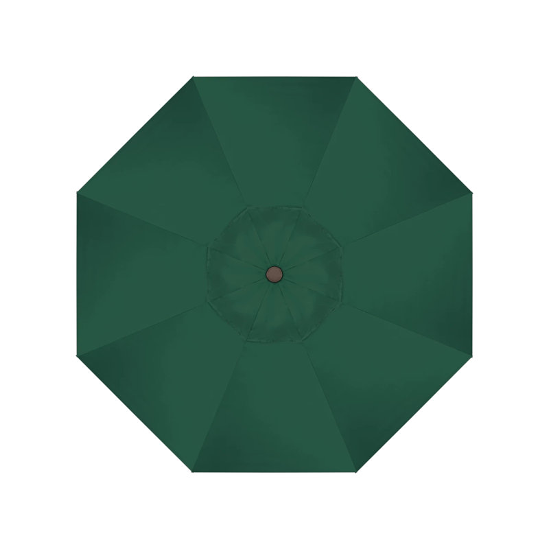 Parasol de marché 7,5', Performance vert forêt, Oléfine, Noir