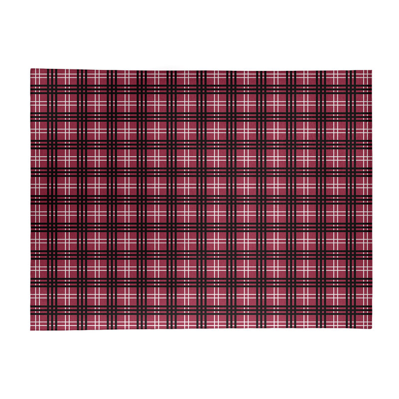 Plaid Indoor Rug, Rectangle 8' x 10'