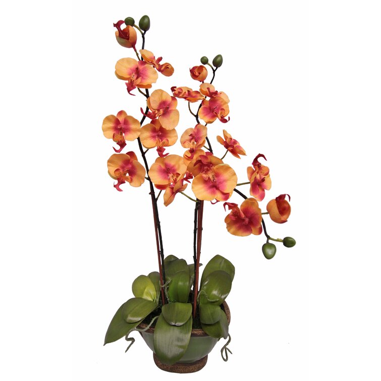 Kunstblume Orchidee im Topf