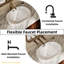 Lavabo vasque ovale en céramique blanc avec trop-plein 19 po x 14 po Los Flexi, facile à installer pour les petites salles de bain