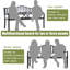 Banc de jardin en acier inoxydable