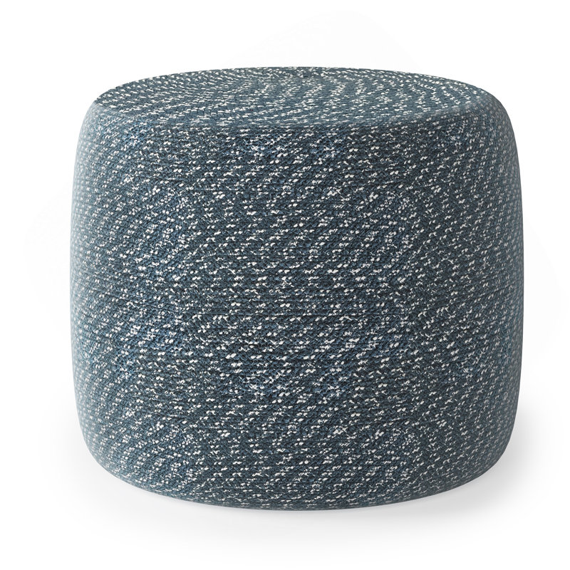Repose-pieds Bayley , Tissu bleu