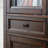 American-Style Vintage Mahogany Bookcase With Glass Doors And Three Shelves