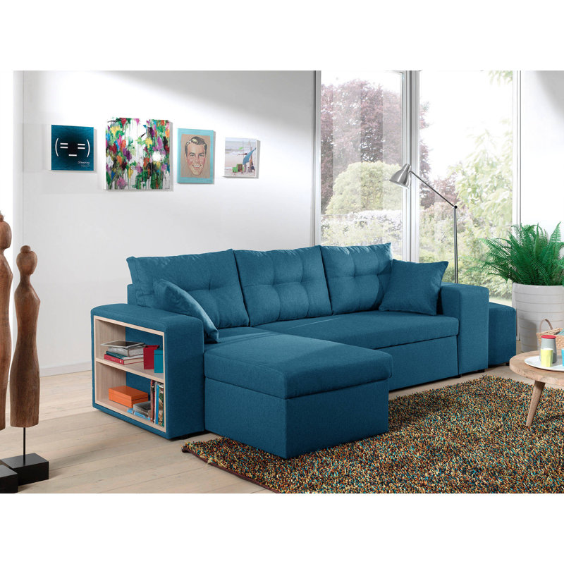 4 Seater Sofa Bed, Blue