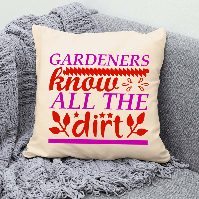 Polyester/Polyester Blend Reversible Throw Pillow, 18"H x 18"W