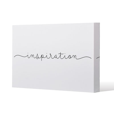 Text Inspiration by Andrew Lee - Wrapped Canvas Print
