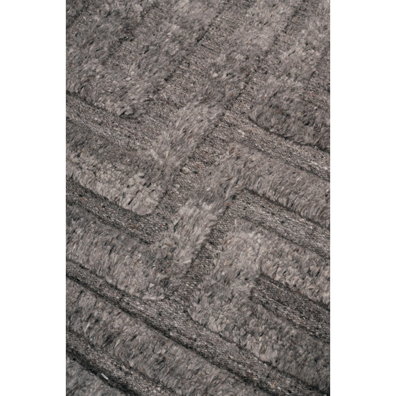 Folk Slate Area Rug, Rectangle 10' x 14'