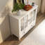 Buffet blanc avec espaces de rangement fonctionnels et tiroir - Buffet pour salon ou cuisine