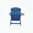 Outdoor Dark Blue Lounge Chair with HIPS Frame, Ergonomic Backrest, and Cup Holder-469574691