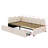 A Twin-Sized Velvet Upholstered Daybed With Two Built-In Drawers-1118434804-1118434805