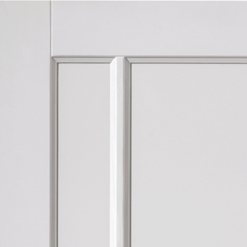 Jamaica Internal Door Primed, 198.1cm H x 83.8cm W x 3.5cm D