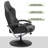 Upholstered Reclining Swivel Chair with Adjustable Angle and Footrest-1257532709