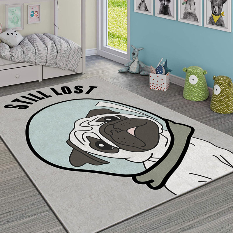 Luxurious Area Rug, 4.6 x 7.2 ft, 100% Polyester, 740 g/m² | Non-Slip Felt Dot Underside, Laminated Sponge for Comfort, Antibacterial & Easy to Clean | Stylish Velvet Fabric with Digital Print, Machine Washable