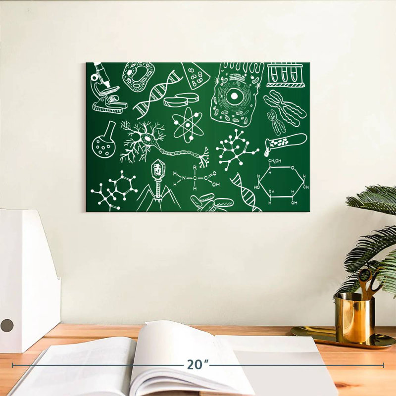 Keiri Chalkboard Science Doodle, 8" H x 12" W
