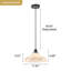Luminaire suspendu en dôme 1 lumière-364705888