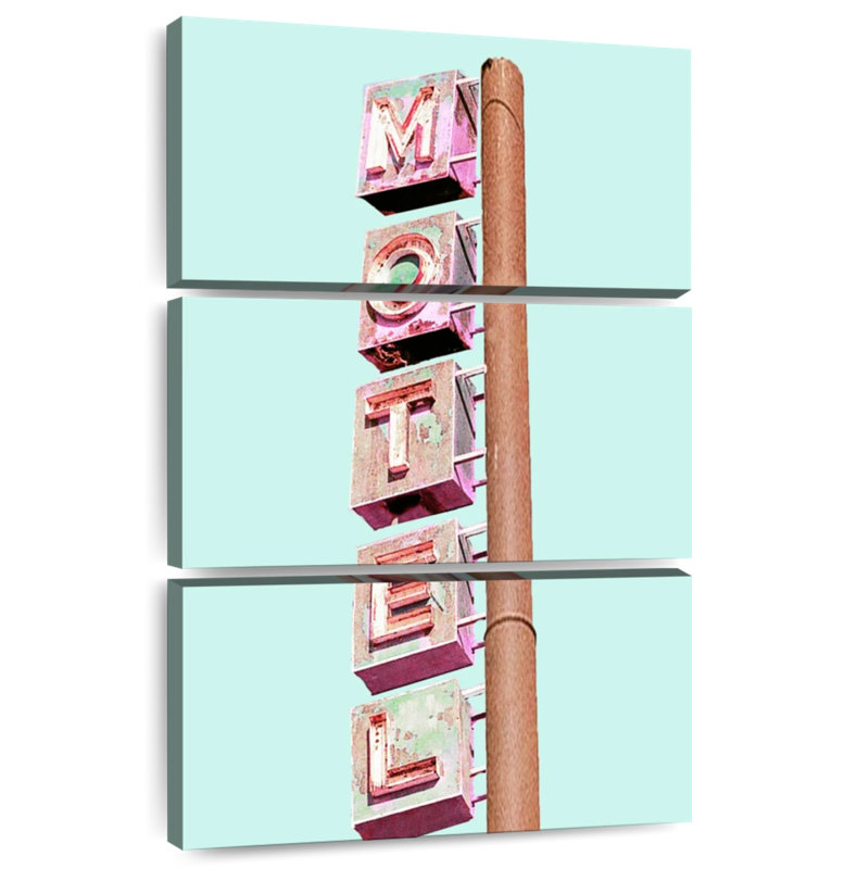 Motel Sign, 74" H x 48" W