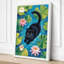 Cat Among Water Lilies Whimsical - Wrapped Canvas-1384891395-1384891397