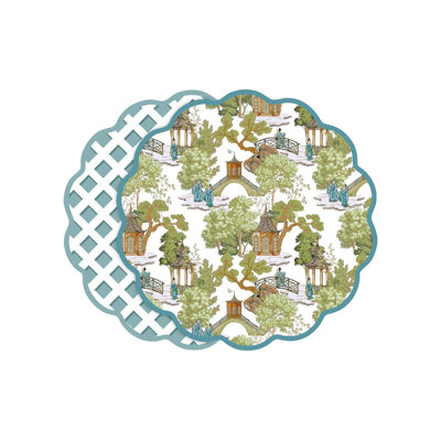 Vida Faux Leather Round Placemats