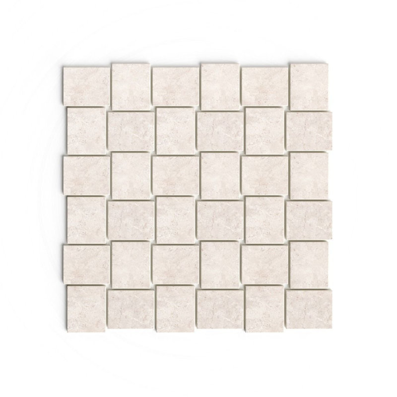 Zen Intreccio mosaïque ivoire mat, Ivoire ivoire