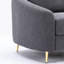 Chaise en lin gris yuina
