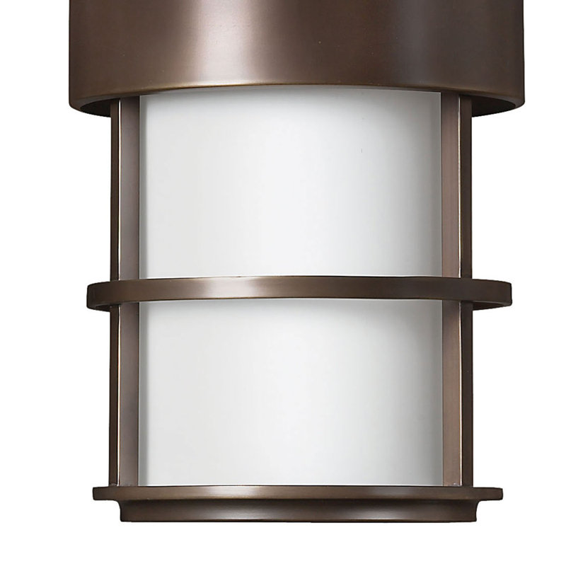 Saturn Bronze 1 -Bulb 21.3" H Mains only Outdoor Hanging Lantern, Bronze, Incandescent