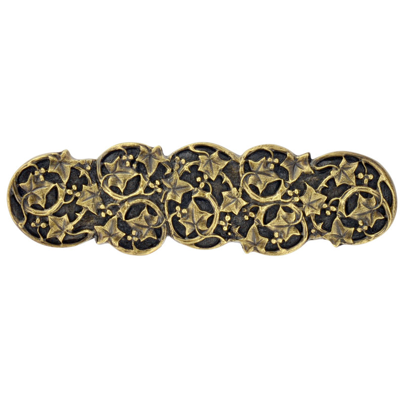Leaves Bar / Handle Pull, Antique Brass
