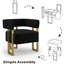 Fauteuil d'appoint avec structure en métal (ensemble de 2)-719785020