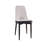63 "Medieval Modern Cream Style MDF Dining Table And PU Dining Chair Set 4. Assemble Desktop And Black Metal Leg Dining Chair Set, Suitable For Home&Kitchen